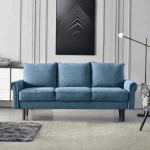 Al-Azraq-Feather-Blue-3-Seater-Sofa