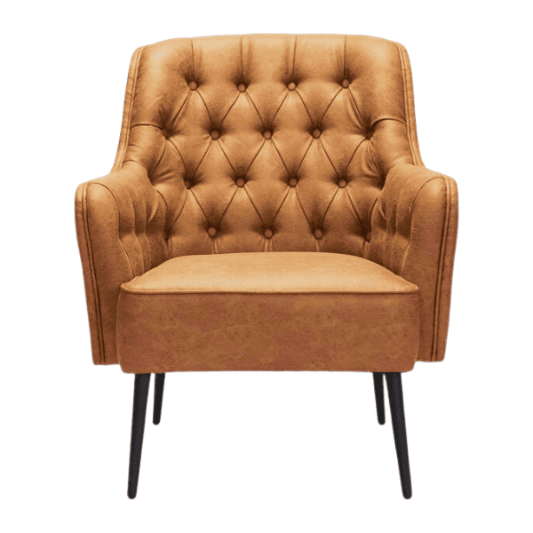 Cian Leather Tufted Accent Chair 1 