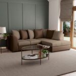 Wisal  3 Seater L-Shape Velvet Sofa