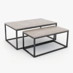Qays Dual Rectangular Coffee Table