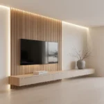 Baha TV Unit with Wall Panel & Storage