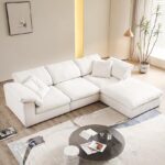 Bader 3-Seater Polyester Fabric L-Shape Sofa