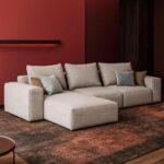 Layth 3 Seater L-Shape Linen Sofa