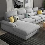 Mehmet 4-Seater Linen L Shape Corner Sofa