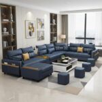 Wakil 7 Seater Leather L-Shape Corner Sofa